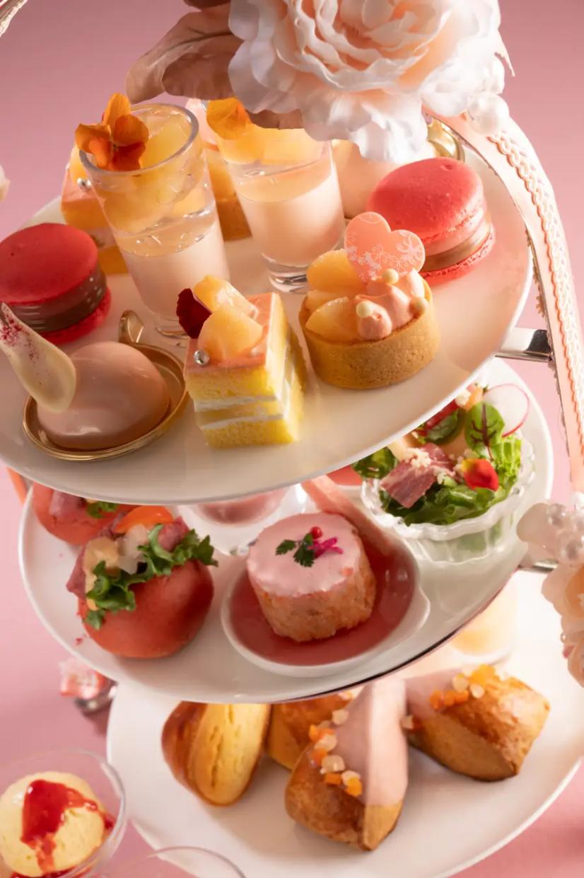 リーガロイヤルホテル東京,桃のアフタヌーンティー ～ロゼ ペッシュ～,新宿アフタヌーンティー