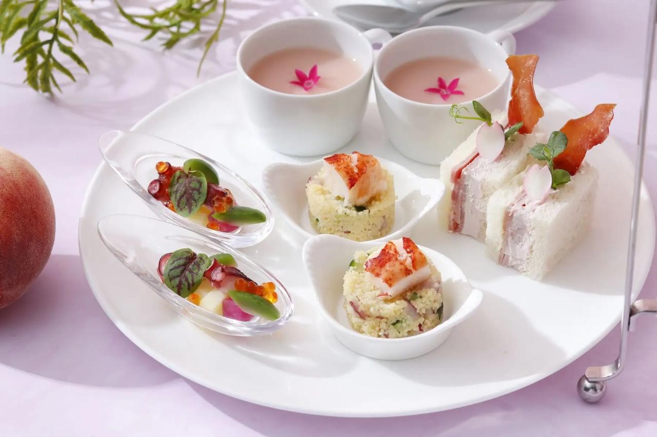 東京マリオットホテル,ピーチパフェ他ピーチ尽くし Peach BLISS Afternoon Tea