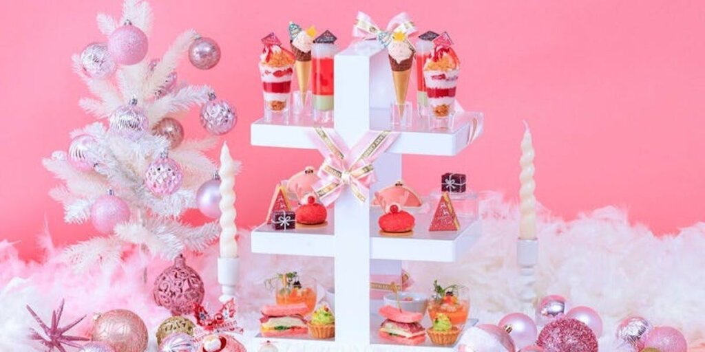 ウェスティンホテル大阪Christmas Pink Afternoon Tea