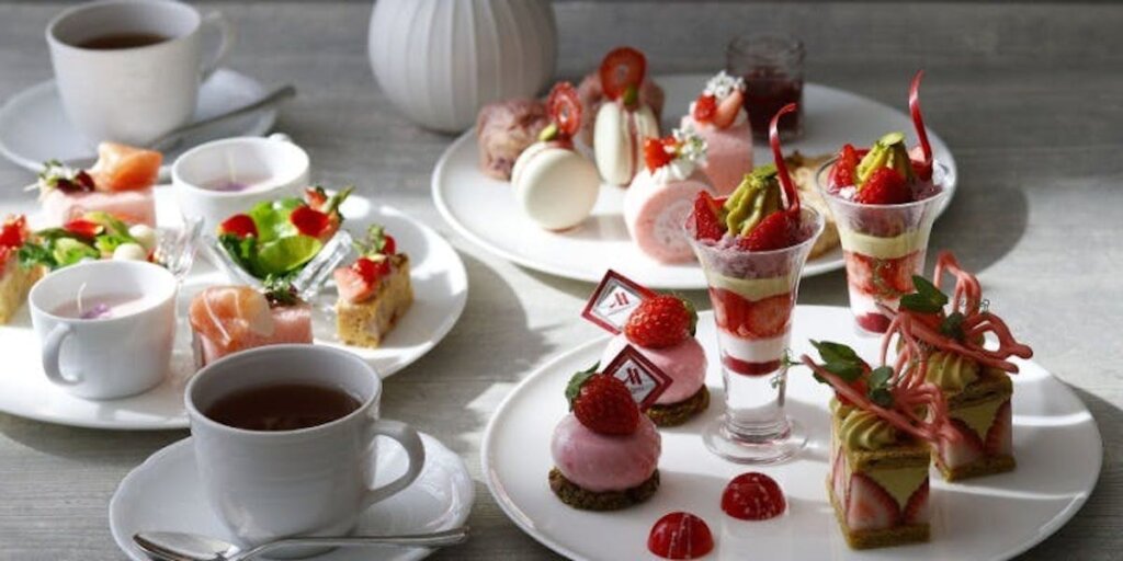 東京マリオットホテル「紅ほっぺとピスタチオの出会いに　Strawberry and Pistachio Afternoon Tea
