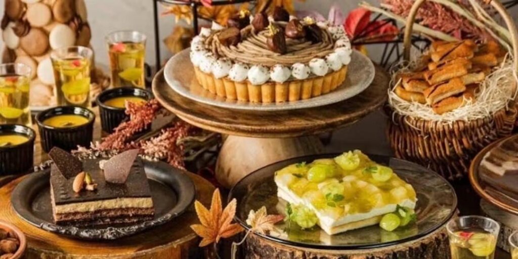 季節のフルーツデザートとパンケーキxブッフェ約40種