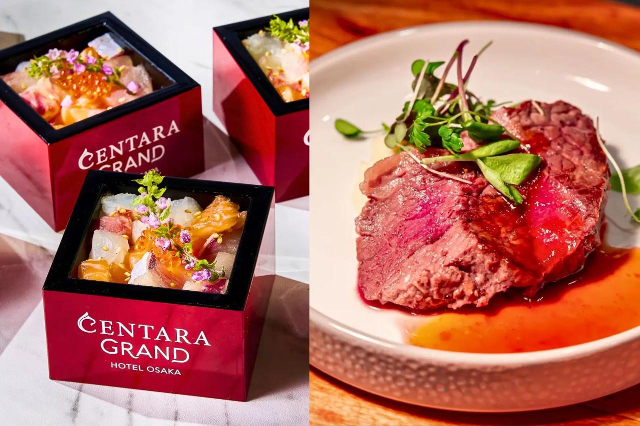 センタラグランドホテル大阪,大阪スイーツビュッフェ,ダブルビュッフェ～贅沢ランチとかわいすぎるスイーツ～,サーロインステーキ,海鮮丼
