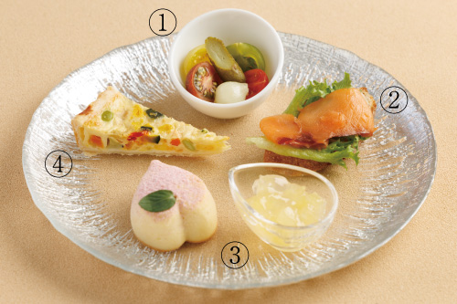桃のアフタヌーンティー,第一ホテル東京,東京,アフタヌーンティーセット,